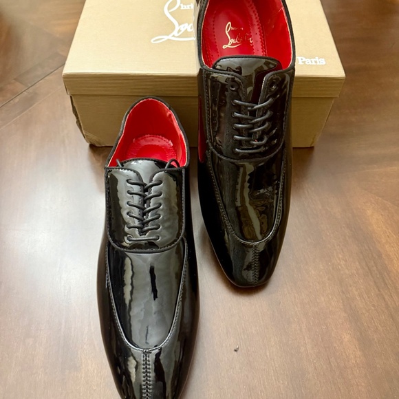 NEW/AUTHENTIC - Christian Louboutin Men’s Patent Leather Luxury Dress Shoes - Picture 14 of 16